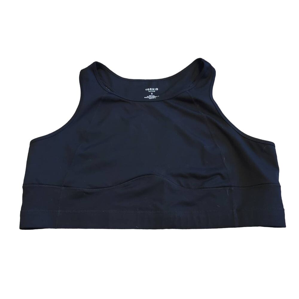 Torrid Athletic Hiking Yoga Walking Working Out Razor Back Black Sports Bra 5